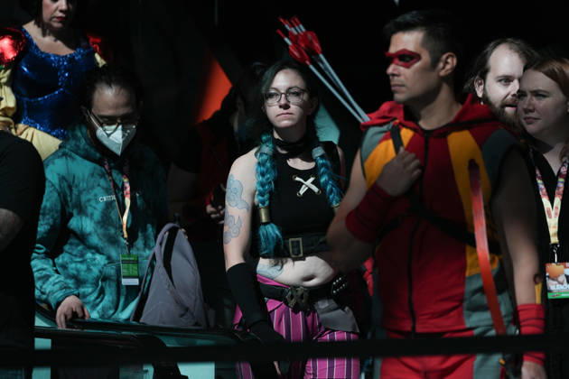 October 9, 2026, New York, New York, USA: Scenes of people in cosplay at the 2026 New York Comic Con at the Javits Center on October 9, 2026 in New York. New York USA - ZUMAb148 20261009_zap_b148_058 Copyright: xBryanxSmithx