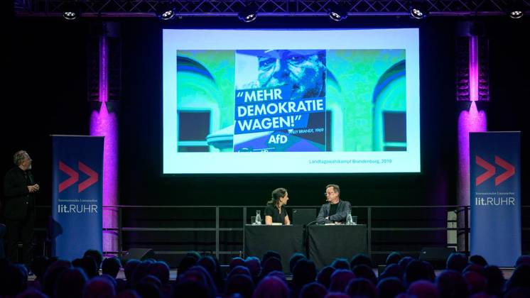 Saying No with Matthias Brandt and Ruth Hoffmann at Lit Ruhr ** FOR EDITORIAL USE ONLY ** EDITORIAL USE ONLY ** p Matthias Brandt and Ruth Hoffmann on Friday, October 9, 2026, at Zeche Zollverein in Essen-Katernberg, Germany, North Rhine-Westphalia (NRW), Essen. Copyright UwexErnst Copyright: UwexErnst doc87ykqsc58421kqlomtjz ,EDITORIAL USE ONLY Copyright: UwexErnst