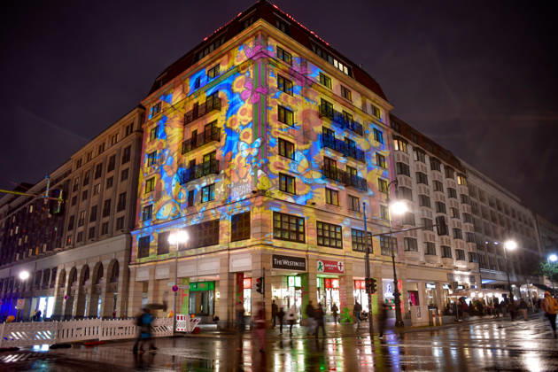 Festival of Lights 2026 Festival of Lights ** FOR EDITORIAL PURPOSES ONLY ** EDITORIAL USE ONLY ** Festival of Lights 2026 at the Westin Grand Hotel Friedrichstrasse at the corner of Unter den Linden, Berlin, Berlin, Germany JK16830