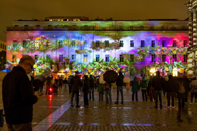Festival of Lights 2026 Festival of Lights ** FOR EDITORIAL PURPOSES ONLY ** EDITORIAL USE ONLY ** Festival of Lights 2026 at Bebelplatz with the School of Law, the State Opera, the Hotel de Rome, and St. Hedwig’s Cathedral Berlin Berlin Germany H0A7472