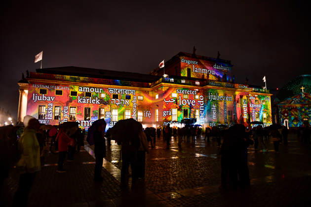 Festival of Lights 2026 Festival of Lights ** FOR EDITORIAL PURPOSES ONLY ** EDITORIAL USE ONLY ** Festival of Lights 2026 at Bebelplatz with the Faculty of Law, the State Opera, the Hotel de Rome, and St. Hedwig’s Cathedral Berlin Berlin Germany JK16843
