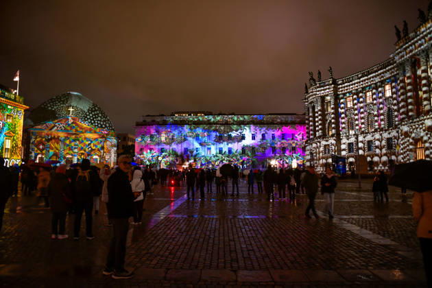 Festival of Lights 2026 Festival of Lights ** FOR EDITORIAL PURPOSES ONLY ** EDITORIAL USE ONLY ** Festival of Lights 2026 at Bebelplatz with the Faculty of Law, the State Opera, the Hotel de Rome, and St. Hedwig’s Cathedral Berlin Berlin Germany JK16879