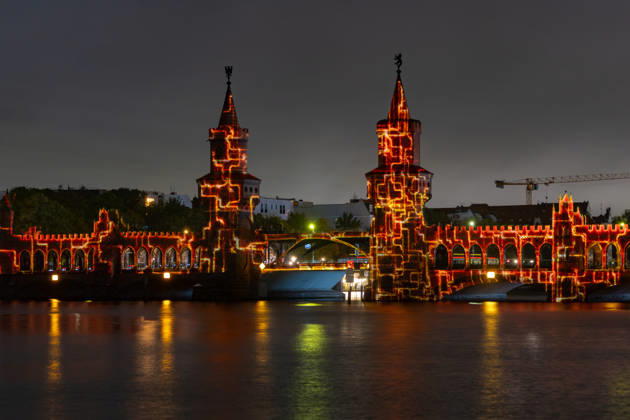 Festival of Lights 2026 Festival of Lights ** FOR EDITORIAL PURPOSES ONLY ** EDITORIAL USE ONLY ** Festival of Lights 2026 at the Oberbaum Bridge, Berlin, Berlin, Germany H0A7520