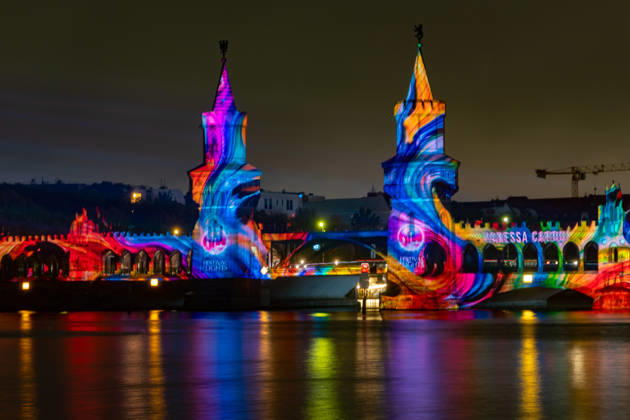 Festival of Lights 2026 Festival of Lights ** FOR EDITORIAL PURPOSES ONLY ** EDITORIAL USE ONLY ** Festival of Lights 2026 at the Oberbaum Bridge, Berlin, Berlin, Germany H0A7537