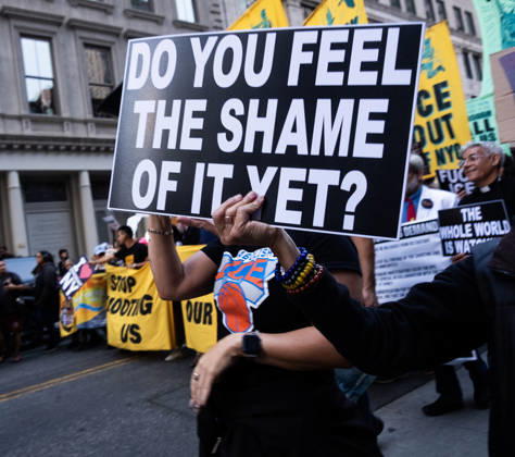 October 9, 2026, New York City, New York, USA: FOLEY SQUARE, NEW YORK, UNITED STATES †OCTOBER 9, 2026: Demonstrators rally on Friday, October 9, 2026, at a protest titled â€oeICE SHOT A NEW YORKER.†The rally began in Foley Square in Lower Manhattan, across the street from ICE headquarters at 26 Federal Plaza. It followed the shooting of a 28-year-old Dominican national by an ICE agent in the Bronxâ€⠢s Marble Hill neighborhood on Thursday, October 8. Mayor Zohran Mamdani said preliminary information indicated that agents surrounded the man, identified as Oscar Belgal, and a 5-year-old child in his car before firing multiple rounds. The child was believed to be physically unharmed. According to DHS, Belgal was the targe - ZUMAt442 20261009_znp_t442_010 Copyright: xBillyxTompkinsx