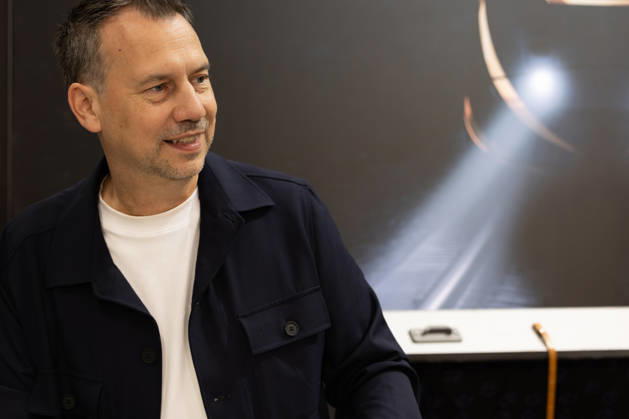 Sebastian Fitzek at the Frankfurt Book Fair, October 9, 2026. German bestselling author and thriller writer Sebastian Fitzek at a book-signing event at the 2026 Frankfurt Book Fair. At the booth of his publisher, Droemer Knau