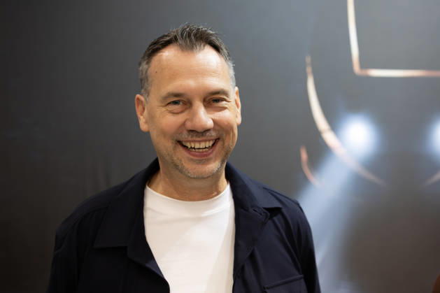 Sebastian Fitzek at the Frankfurt Book Fair, October 9, 2026. German bestselling author and thriller writer Sebastian Fitzek at a book-signing event at the 2026 Frankfurt Book Fair. At the booth of his publisher, Droemer Knau