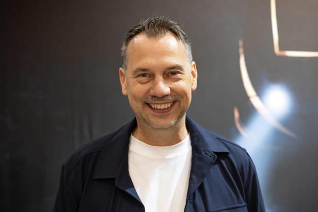 Sebastian Fitzek at the Frankfurt Book Fair, October 9, 2026. German bestselling author and thriller writer Sebastian Fitzek at a book-signing event at the 2026 Frankfurt Book Fair. At the booth of his publisher, Droemer Knau
