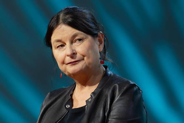 Frankfurt Book Fair 2026: An interview with Radka Denemarkova on the literature stage hosted by ARD, ZDF, and 3sat, Frankfurt am Main, Hesse, Germany, Exhibition Center