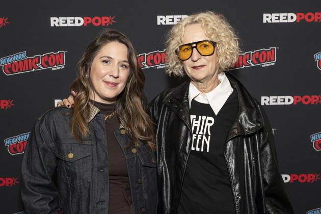 October 9, 2026, New York, New York, USA: CATHERINE CRABTREE and LOU EYRICH attend the press room for American Horror Story 13 on FX during New York Comic Con at Jacob Javits Convention Center in New York. 9 October 2026 New York USA  - ZUMAa265 20261009_zep_a265_093 Copyright: xEricxAcquayex