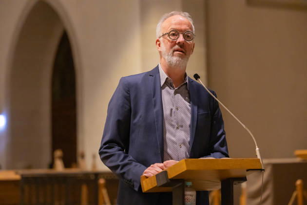 Christian Tiede at the 36th Bautzen Speech at St. Petri Cathedral in Bautzen, October 9, 2026. Under the title What’s Actually Going On in Germany? Who Are We in the East and West? , Copyright: xMatthiasxWehnertx