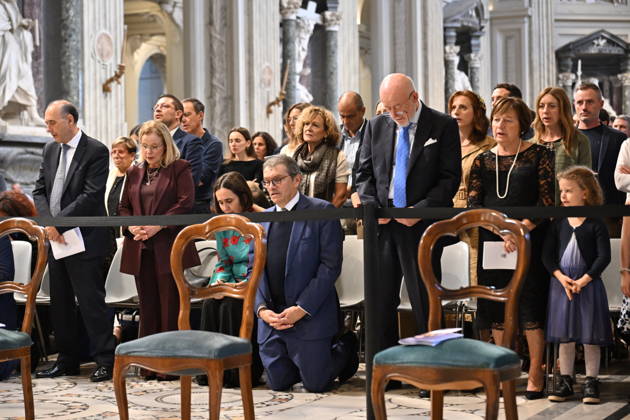 RECORD DATE NOT STATED diaconal_ordination_2026 Italy, Rome, Vatican, 2026 10 10 cardinal Baldo Reina celebrates a Mass forndiaconal ordination at st John Lateran . EDITORIAL USE ONLY - NO BOOKS Copyright: xAlessiaxGiuliani Catholicpressphotox
