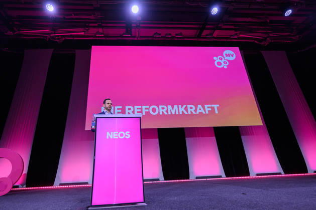 photonews in Linz, October 10, 2026 NEOS General Assembly at Design Center Linz NEOS has chosen Saving Within the System as the theme for the meeting PHOTO: Rep. Felix Eypeltauer, NEOS NEOS General Assembly at Design Center Linz governing