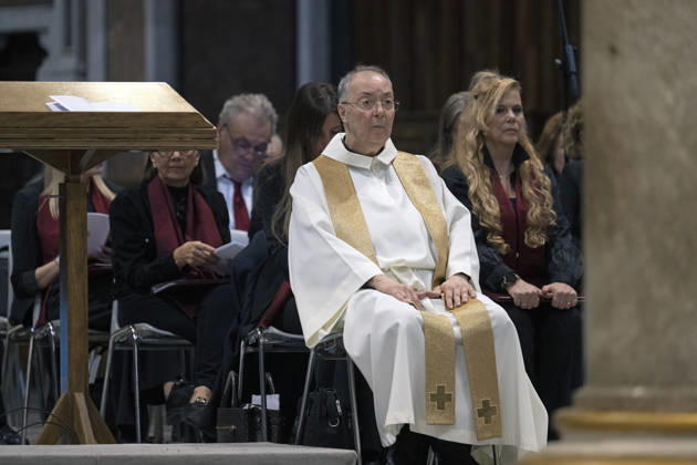 IPA89503388 - Italy, Rome, Vatican, October 10, 2026: Father Marco Frisina celebrates Mass for the ordination of deacons at St. John Lateran. Photo by ALESSIA GIULIANI Catholic Press Photo  Copyright: xALESSIAxGIULIANI xCatholicxPressxPhotox xx IPA89503388