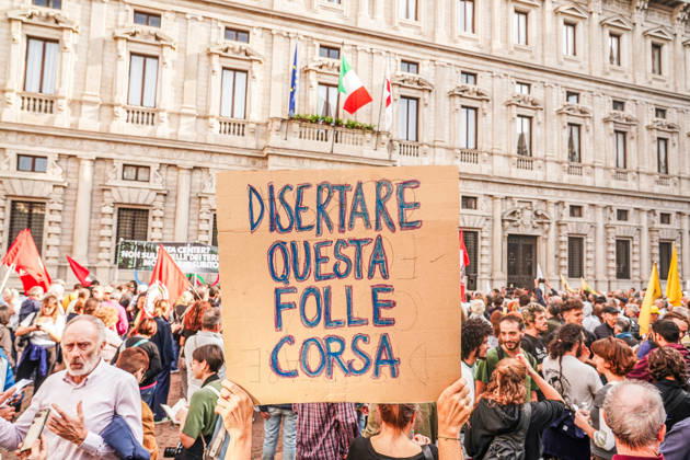 IPA89503719 - Milan, October 10, 2026 A protest organized by local No Data Centers committees to demand a halt to the construction and operation of new data centers in the province of Milan.  Copyright: xEmanuelexRobertoxDexCarlix xDecax IPA89503719