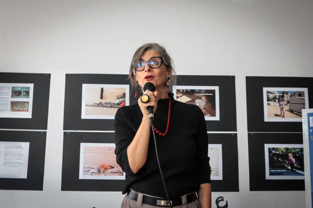 IPA89504324 - Naples, October 10, 2026: Conference at the former NATO base; Greta Thunberg in Bagnoli discussing the CPRs, and today at the march and the pro-PAL debate with Francesca Albanese (NeaPhoto Renato Esposito)  Copyright: xx xx IPA89504324