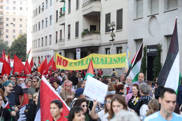 RECORD DATE NOT STATED IPA89506051 - Milan, National Day of Mobilization: The End of Genocide Is the End of Zionism, marking the third anniversary of the start of the conflict in Gaza  Copyright: xx xPoolxEmadecaxEnriquezx IPA89506051.jpeg