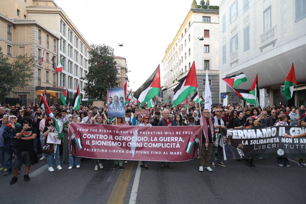 RECORD DATE NOT STATED IPA89508951 - Milan, National Day of Mobilization: The End of Genocide Is the End of Zionism, marking the third anniversary of the start of the conflict in Gaza  Copyright: xx xPoolxEmadecaxEnriquezx IPA89508951.jpeg