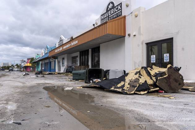 October 10, 2026, Pensacola Beach, Fl, USA: Businesses are damaged after Hurricane Isaias came ashore..Hurricane Isaias made landfall Friday, October 9 along the U.S. Gulf coast. Pensacola Beach USA - ZUMAs197 20261010_aaa_s197_040 Copyright: xJenxGolbeckx