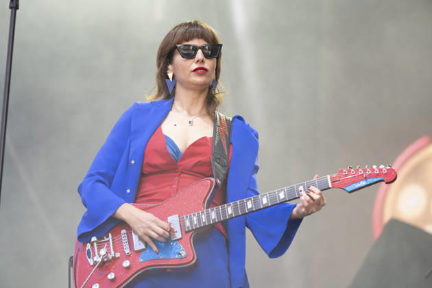 October 10, 2026, Madrid, Spain: Singer Nat Simons performs during the Hispanidad Festival 2026 concert at the Plaza de Espana. Madrid Spain - ZUMAs197 20261010_aaa_s197_054 Copyright: xAtilanoxGarciax