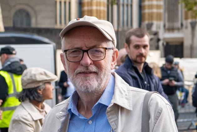 October 10, 2026, London, United Kingdom: Jeremy Corbyn, the Member of Parliament for Islington North, attends the National March for Palestine in London. The march marks three years since the outbreak of the war in Gaza in October 2023.The National March for Palestine, which was organised by the Palestine Coalition in London. The march marks three years since the outbreak of the war in Gaza in October 2023 London United Kingdom - ZUMAs197 20261010_aaa_s197_064 Copyright: xPhilxLewisx
