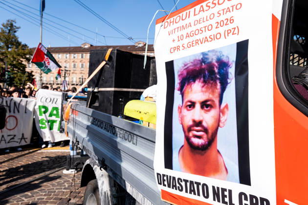 October 10, 2026, Turin, Piedmont, Italy: Thousands of people took part in the demonstration in support of Palestine, Ã¢â‚¬ËœThe end of genocide is the end of ZionismÃ¢â‚¬â ¢, held in Turin on 10 October 2026. Although the demonstration was authorized, tension arose at the start when police tried to prevent the protestors from entering in Castello Square, without success. The demonstration then proceeded without any incident. Turin Italy - ZUMAs377 20261010_znp_s377_008 Copyright: xPietroxStariccox