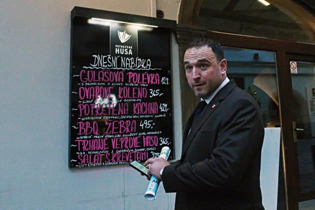 The two-day elections to municipal assemblies ended in the Czech Republic together with the first round of the elections to one-third of the Senate, at 2:00 p.m. on October 10, 2026. On the photo: the Brno ANO movement candidate for Mayor of Brno Vaclav Trojan at party s campaign headquarters in Brno. (CTKxPhoto PatrikxUhlir) CTKPhotoP2026101005679  CTKPhotoP2026101005679
