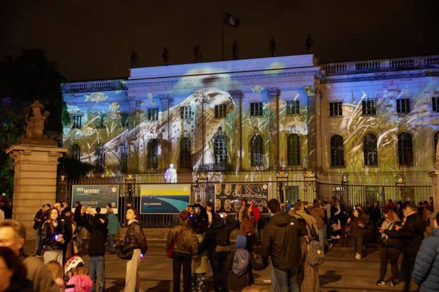 Festival of Lights ** FOR EDITORIAL PURPOSES ONLY ** EDITORIAL USE ONLY ** p Festival of Lights at Humboldt University of Germany, Berlin, Berlin. Copyright JörgxCarstensen Copyright: JörgxCarstensen doc87z1wm4xgs7xluxl8ol ,EDITORIAL USE ONLY Copyright: JörgxCarstensen