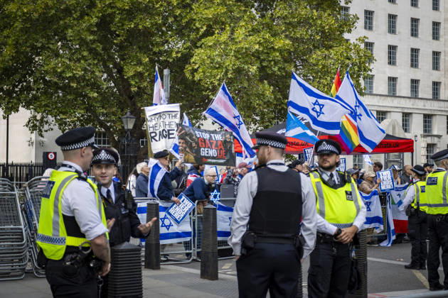 National March for Palestine Marks Three Years Since the Israel - Gaza War Began Central London, October 10, 2026 Pro-Palestine demonstrators took to the streets of Central London for the National March for Palestine, marking three years since the war in Gaza began in October 2023. Participants marched in solidarity with Palestinians, carrying Palestinian flags, banners and placards calling for an end to the conflict and highlighting the ongoing humanitarian crisis in Gaza., Credit:Zak Irfan Avalon  Copyright: xZakxIrfanx xAvalonx 1142149621