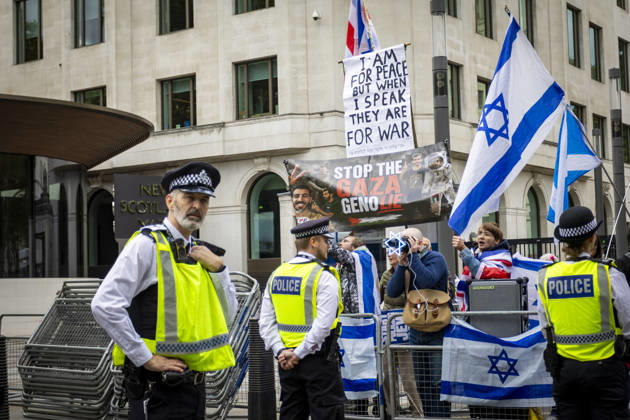 National March for Palestine Marks Three Years Since the Israel - Gaza War Began Central London, October 10, 2026 Pro-Palestine demonstrators took to the streets of Central London for the National March for Palestine, marking three years since the war in Gaza began in October 2023. Participants marched in solidarity with Palestinians, carrying Palestinian flags, banners and placards calling for an end to the conflict and highlighting the ongoing humanitarian crisis in Gaza., Credit:Zak Irfan Avalon  Copyright: xZakxIrfanx xAvalonx 1142149654