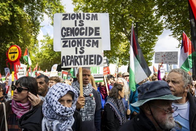 National March for Palestine Marks Three Years Since the Israel - Gaza War Began Central London, October 10, 2026 Pro-Palestine demonstrators took to the streets of Central London for the National March for Palestine, marking three years since the war in Gaza began in October 2023. Participants marched in solidarity with Palestinians, carrying Palestinian flags, banners and placards calling for an end to the conflict and highlighting the ongoing humanitarian crisis in Gaza., Credit:Zak Irfan Avalon  Copyright: xZakxIrfanx xAvalonx 1142149704