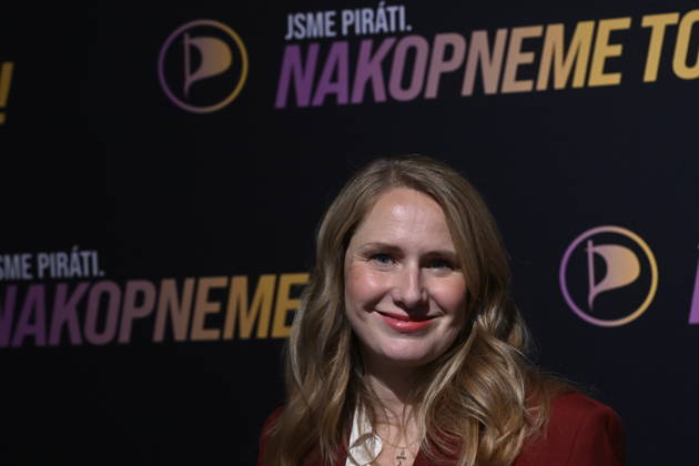 The two-day elections to municipal assemblies ended in the Czech Republic together with the first round of the elections to one-third of the Senate, at 2:00 p.m. on October 10, 2026. On the photo: Tereza Nieslerova, the Pirate Party s candidate for Mayor of Prague, at the Pirate Party s campaign headquarters in Prague. (CTKxPhoto MichalxKrumphanzl) CTKPhotoP2026101008490  CTKPhotoP2026101008490