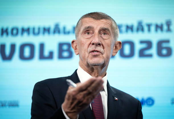 Senior government ANO movement, chairman Andrej Babis (photo) and first deputy chairman Karel Havlicek (not seen), gives press conference on results of the municipal and Senate elections in the afternoon at Centre for Movement Medicine, Prague 4 - Chodov, on October 10,2026. The agreement between US President Donald Trump and his Russian counterpart Vladimir Putin on supplies of Russian diesel to the USA and global markets is a major slap in the face for Europe, and Europe should respond. The deal is shocking given Trump s longstanding criticism of European purchases of Russian diesel, Babis said at a press conference on the results of the Senate and municipal elections. (CTKxPhoto MichaelaxRihova) CTKPhotoP2026101008776  CTKPhotoP2026101008776