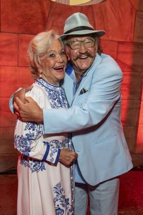 ABB HOPEGALA: Dorit Gaeble and Karl Heinz Bellmann as guests on the red carpet at the 2026 Hope Gala at the Schauspielhaus Dresden on October 10, 2026, in Dresden, Saxony, Germany