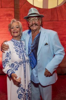 ABB HOPEGALA: Dorit Gaeble and Karl Heinz Bellmann as guests on the red carpet at the 2026 Hope Gala at the Schauspielhaus Dresden on October 10, 2026, in Dresden, Saxony, Germany