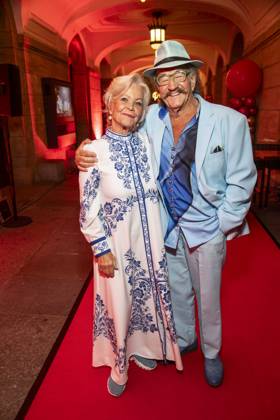 ABB HOPEGALA: Dorit Gaeble and Karl Heinz Bellmann as guests on the red carpet at the 2026 Hope Gala at the Schauspielhaus Dresden on October 10, 2026, in Dresden, Saxony, Germany