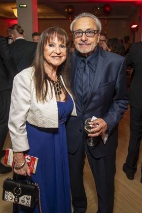 ABB HOPE GALA: Christine Stumph and Wolfgang Stumph, a married couple, appeared on the red carpet at the 2026 Hope Gala at the Schauspielhaus Dresden on October 10, 2026, in Dresden, Saxony, Germany