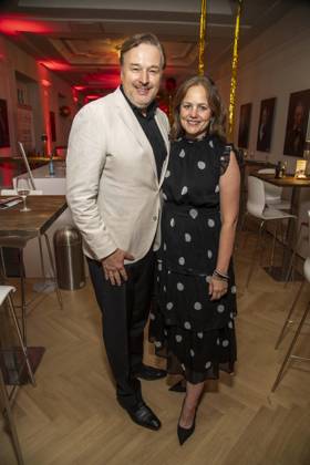 ABB HOPE GALA: Stephan Grossmann and Lidija Grossmann, a married couple, appeared on the red carpet at the 2026 Hope Gala at the Schauspielhaus Dresden on October 10, 2026, in Dresden, Saxony, Germany