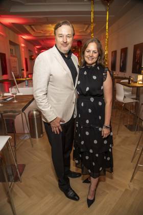 ABB HOPE GALA: Stephan Grossmann and Lidija Grossmann, a married couple, appeared on the red carpet at the 2026 Hope Gala at the Schauspielhaus Dresden on October 10, 2026, in Dresden, Saxony, Germany