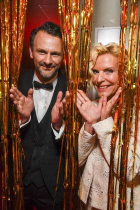 ABB HOPE GALA: Victoria Herrmann and David Boethig Walk the Red Carpet at the 2026 Hope Gala at the Schauspielhaus Dresden on October 10, 2026, in Dresden, Saxony, Germany