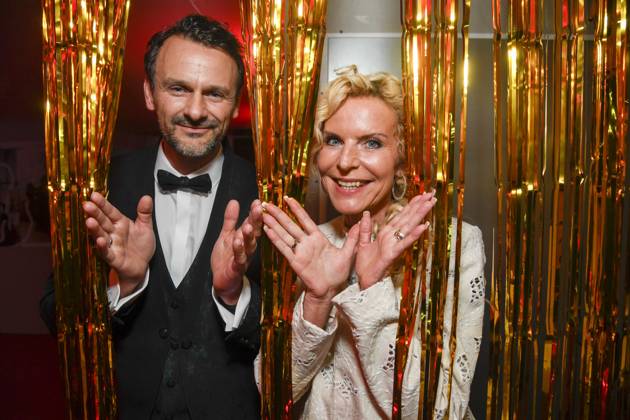 ABB HOPE GALA: Victoria Herrmann and David Boethig Walk the Red Carpet at the 2026 Hope Gala at the Schauspielhaus Dresden on October 10, 2026, in Dresden, Saxony, Germany