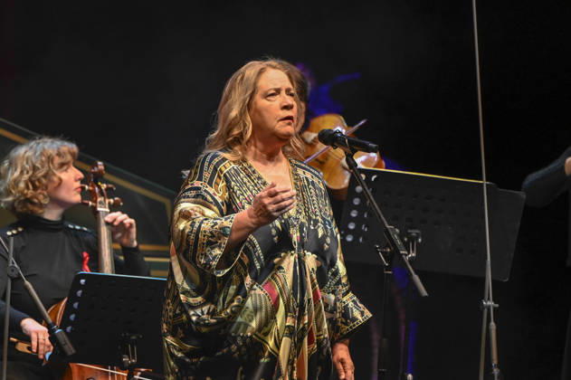 ABB HOPEGALA Cathy Kelly performs on stage at the Hope Gala 2026 at the Schauspielhaus Dresden on October 10, 2026, in Dresden, Saxony, Germany