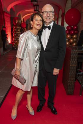ABB HOPEGALA: Janina Hartwig and Alexander Putz Walk the Red Carpet at the 2026 Hope Gala at the Schauspielhaus Dresden on October 10, 2026, in Dresden, Saxony, Germany