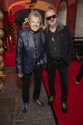 ABB HOPEGALA s Quaster and Hans Juergen Reznicek made a guest appearance on the red carpet at the 2026 Hope Gala at the Schauspielhaus Dresden on October 10, 2026, in Dresden, Saxony, Germany