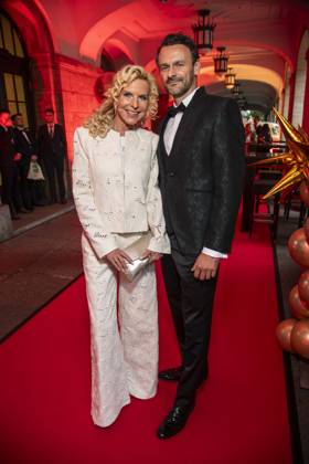 ABB HOPE GALA: Victoria Herrmann and David Boethig Walk the Red Carpet at the 2026 Hope Gala at the Schauspielhaus Dresden on October 10, 2026, in Dresden, Saxony, Germany