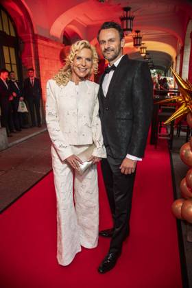 ABB HOPE GALA: Victoria Herrmann and David Boethig Walk the Red Carpet at the 2026 Hope Gala at the Schauspielhaus Dresden on October 10, 2026, in Dresden, Saxony, Germany