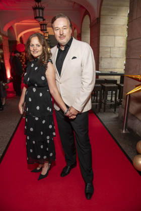 ABB HOPE GALA: Lidija Grossmann and Stephan Grossmann, a married couple, appeared on the red carpet at the 2026 Hope Gala at the Schauspielhaus Dresden on October 10, 2026, in Dresden, Saxony, Germany
