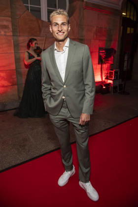 ABB HOPEGALA: Karl Bebendorf Laeufer makes a guest appearance on the red carpet at the 2026 Hope Gala at the Schauspielhaus Dresden on October 10, 2026, in Dresden, Saxony, Germany
