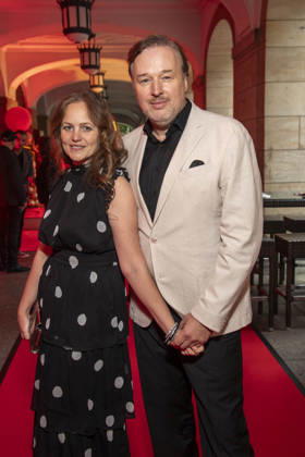 ABB HOPE GALA: Lidija Grossmann and Stephan Grossmann, a married couple, were guests on the red carpet at the 2026 Hope Gala at the Schauspielhaus Dresden on October 10, 2026, in Dresden, Saxony, Germany