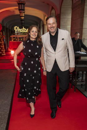 ABB HOPE GALA: Lidija Grossmann and Stephan Grossmann, a married couple, were guests on the red carpet at the 2026 Hope Gala at the Schauspielhaus Dresden on October 10, 2026, in Dresden, Saxony, Germany